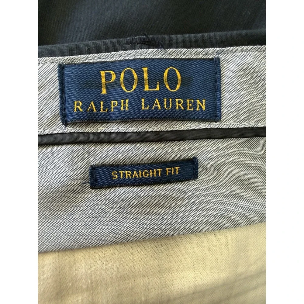 Men's Polo Ralph Lauren Black Straight Fit Dress Pants 38X32